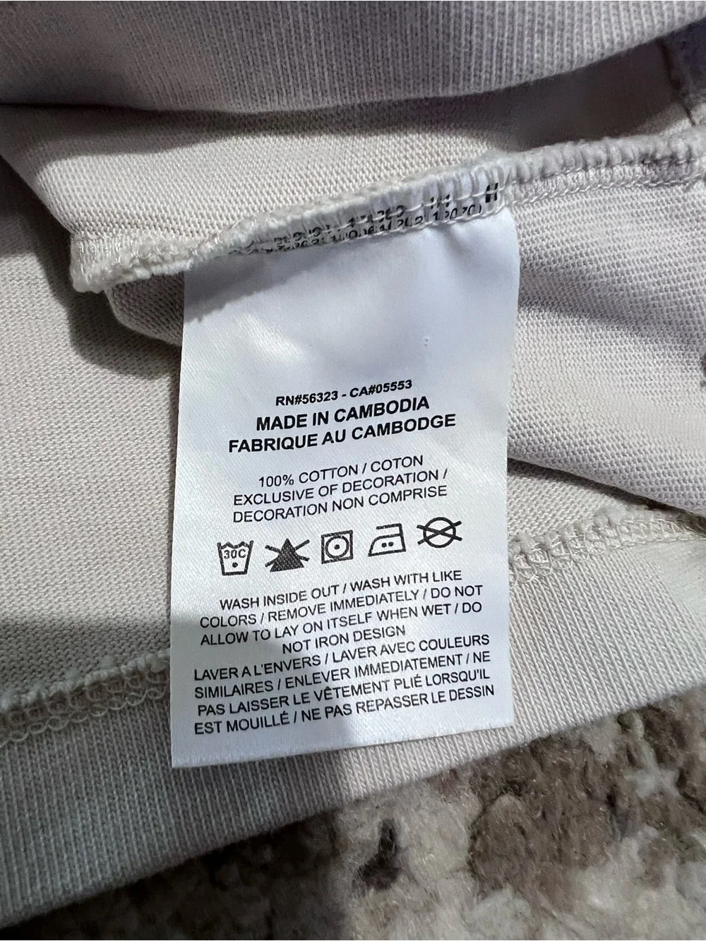 Nike Cropped Tshirt Cream size medium